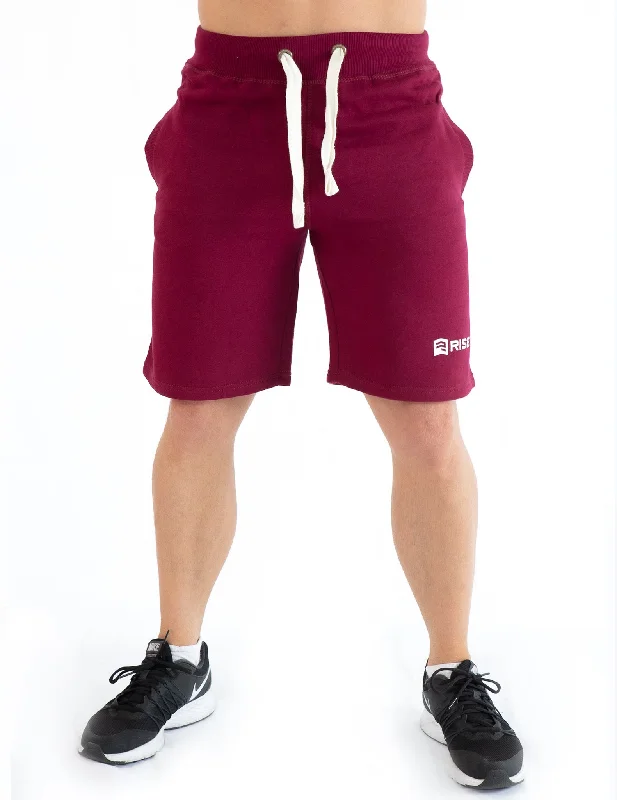 ACTIVE SHORTS - BURGUNDY