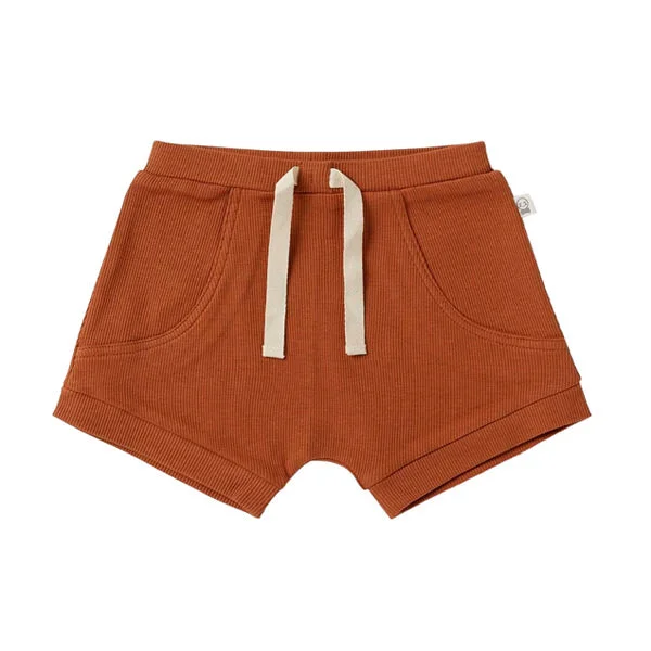 Snuggle Hunny Shorts - Biscuit Organic