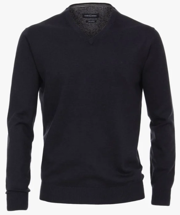 Casa Moda V-Neck Cotton Jumper