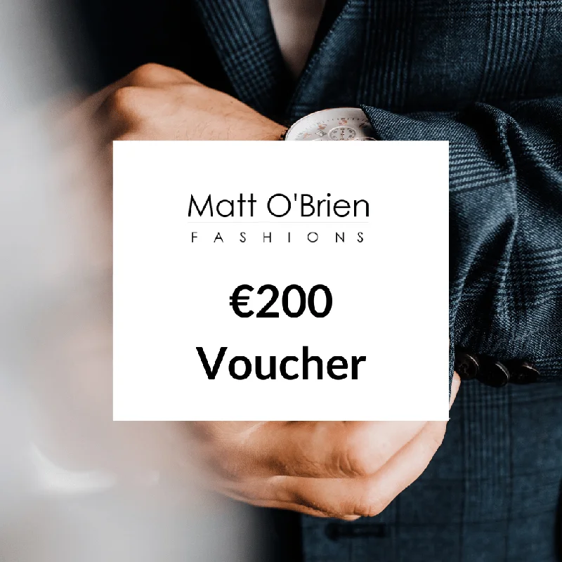 Matt O'Brien Fashions In-store Gift Voucher €200