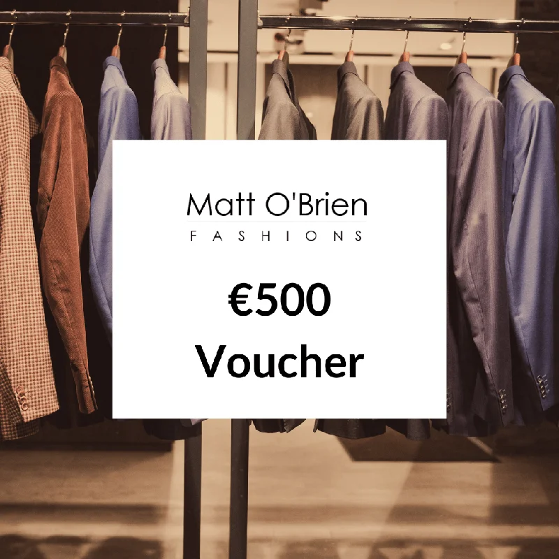 Matt O'Brien Fashions In-store Gift Voucher €500