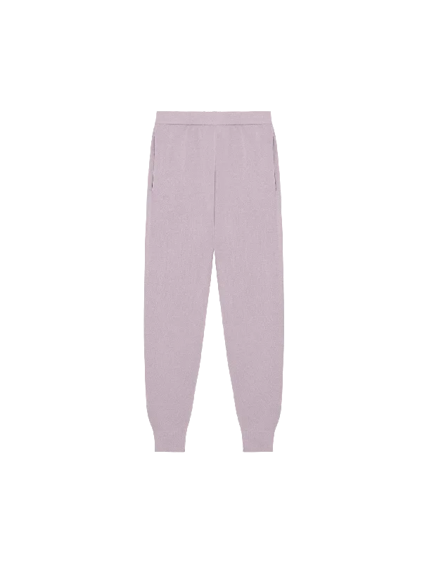 Mens DNA Regenerative Merino Wool Track Pants—raisin purple