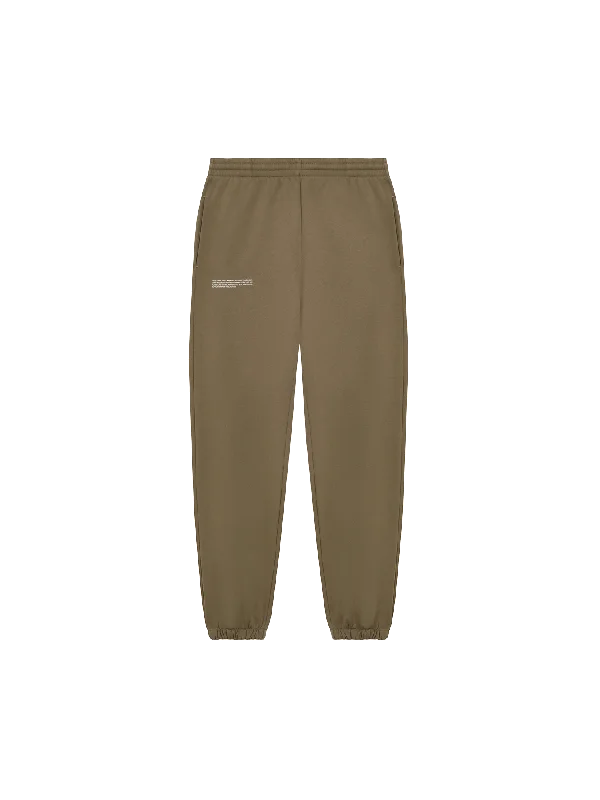 Mens In Conversion Cotton Track Pants—carbon brown