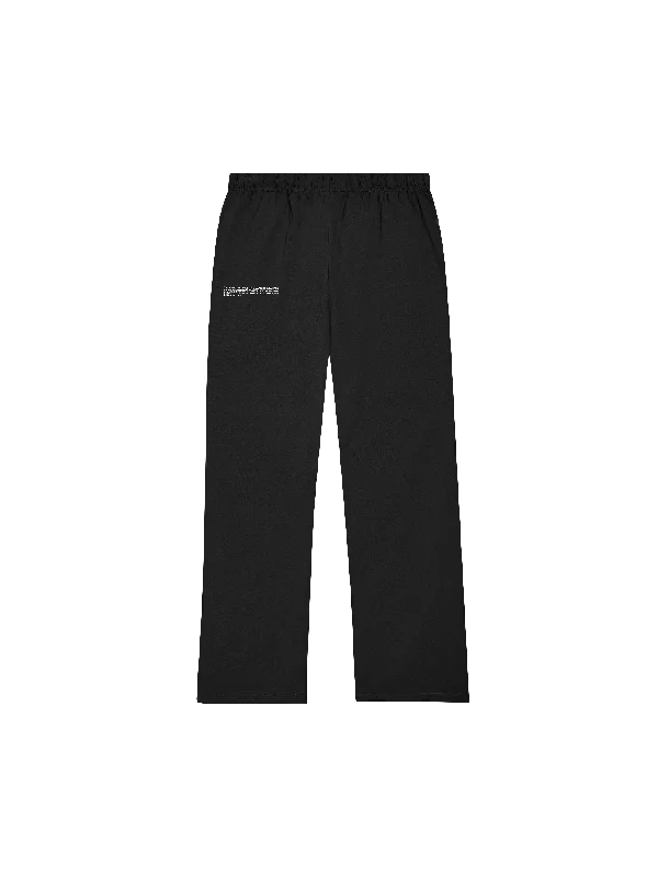 Mens Organic Cotton Pajama Track Pants with C-FIBER™—black