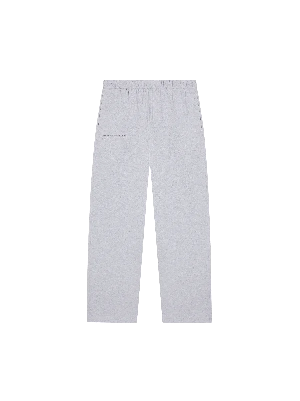 Mens Organic Cotton Pajama Track Pants with C-FIBER™—grey marl