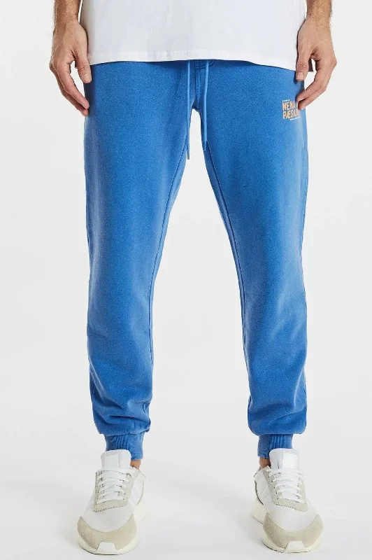 NENA & PASADENA Mens Tournament Track Pant Pigment Palace Blue