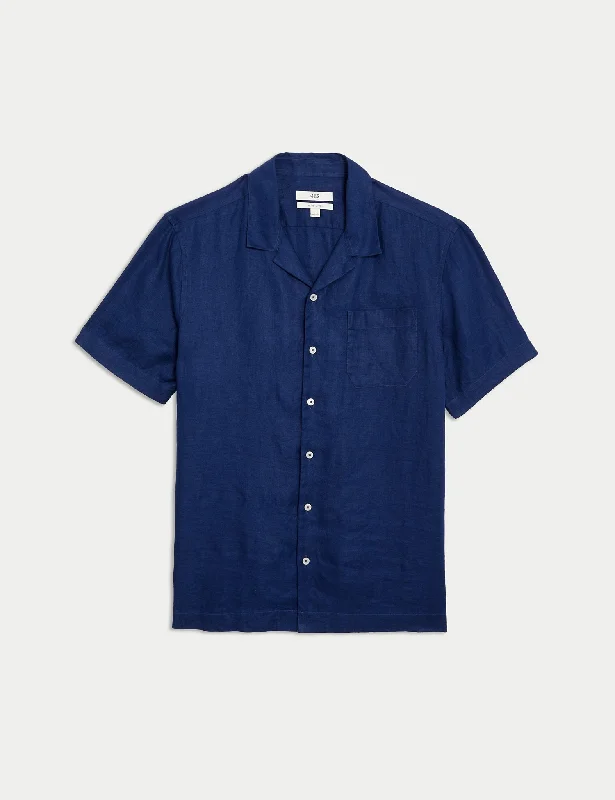 Pure Linen Cuban Collar shirt