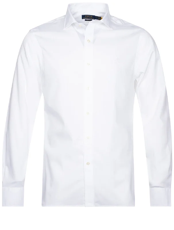 Slim Fit Poplin Shirt White