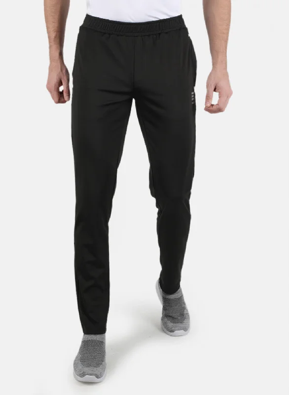 Men Black Plain Track Pant