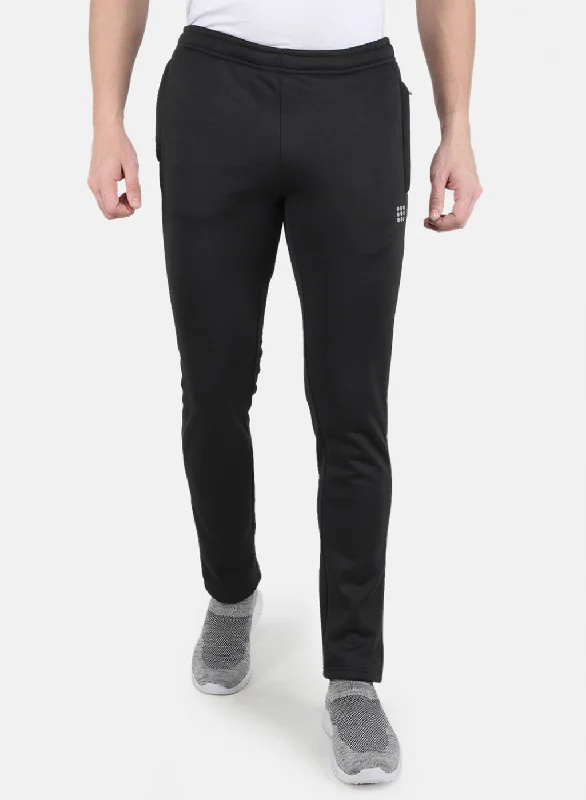 Men Black Regular Fit Lower