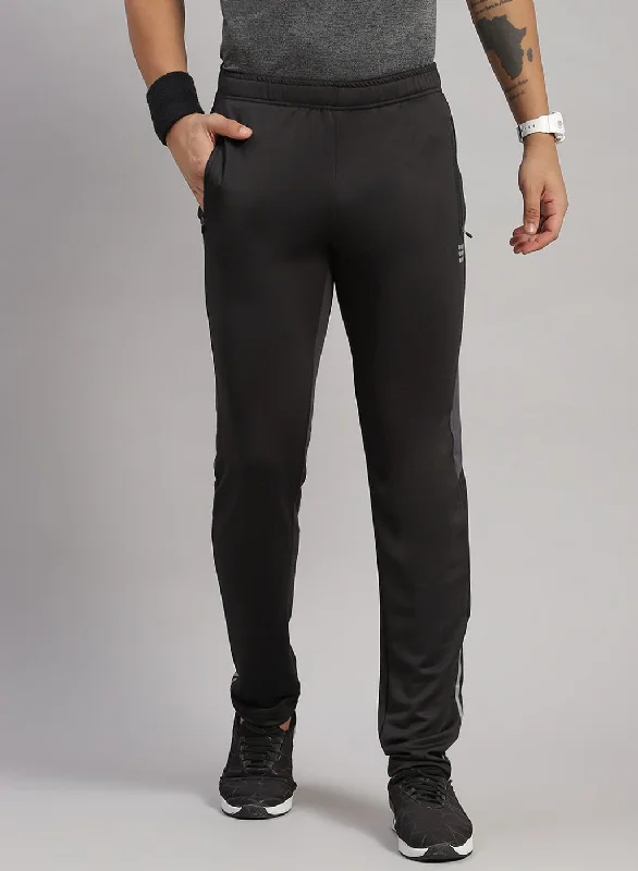 Men Black Regular Fit Lower