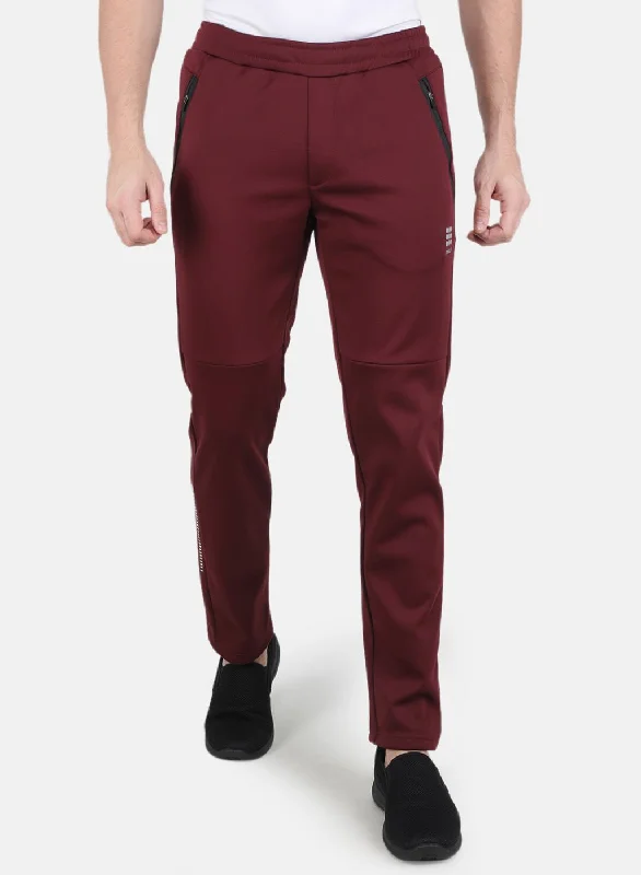 Men Maroon Regular Fit Lower