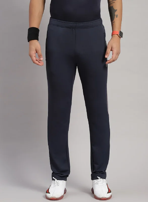 Men NAvy Blue Regular Fit Lower