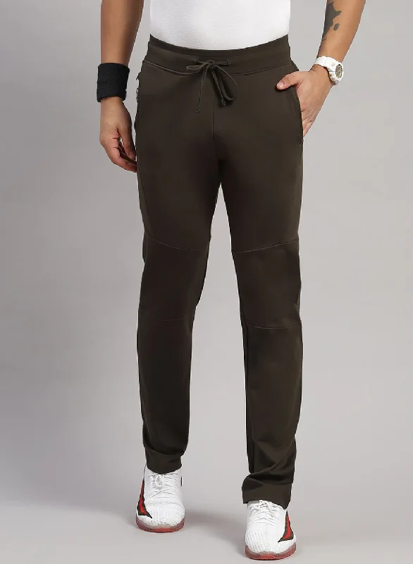 Men Olive Regular Fit Lower