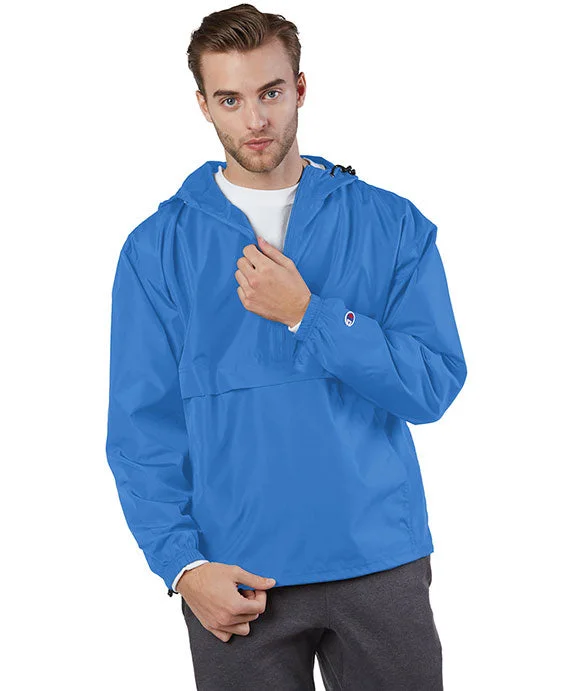 CO200 - Champion Adult Packable Anorak 1/4 Zip Jacket | Athletic Royal