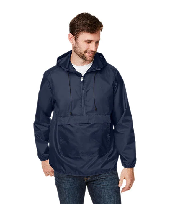 TT77 - Team 365 Adult Zone Protect Packable Anorak Jacket | Sport Dark Navy