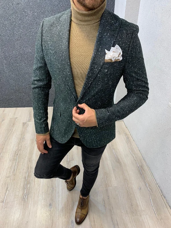 Ade Green Slim Fit Blazer