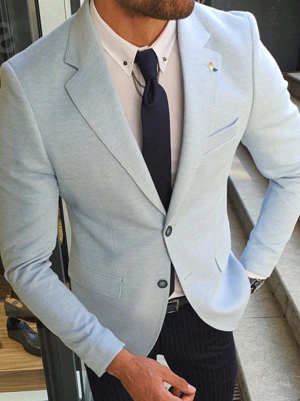 Bellingham Sky Blue Slim Fit Blazer