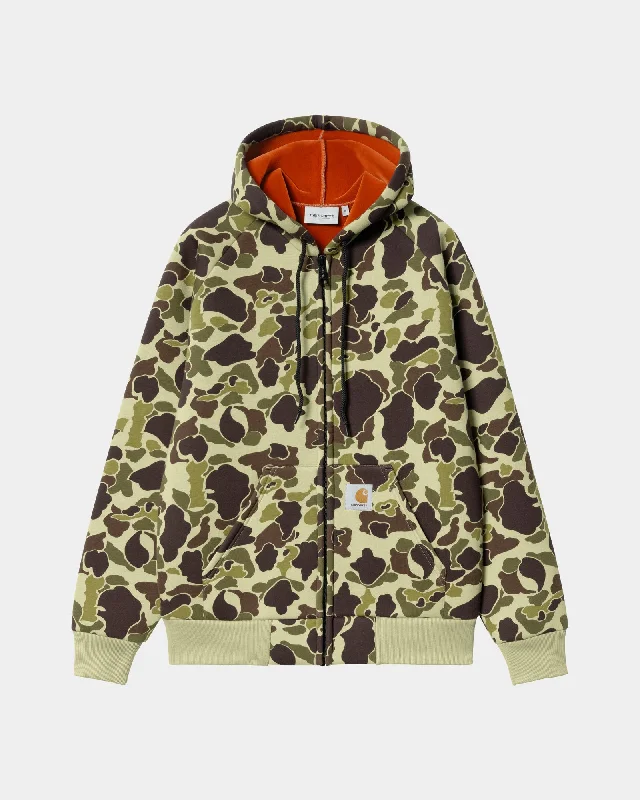 Car-Lux Hooded Jacket | Green / Turmeric Camo Duck