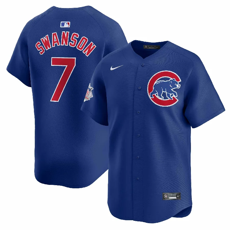 Chicago Cubs Dansby Swanson Nike Alternate Vapor Limited Jersey