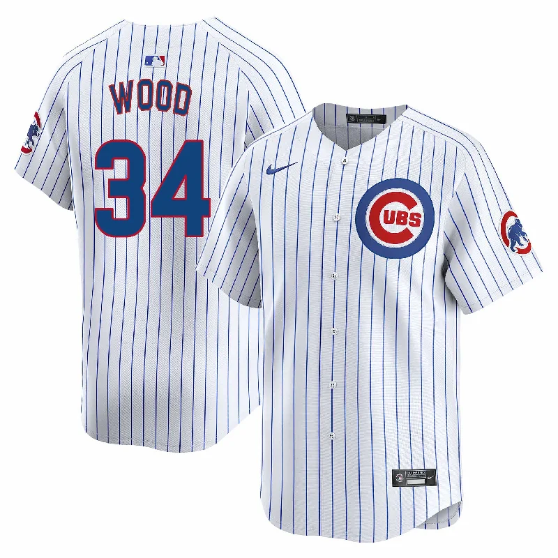 Chicago Cubs Kerry Wood Nike Home Vapor Limited Jersey W/ Authentic Lettering