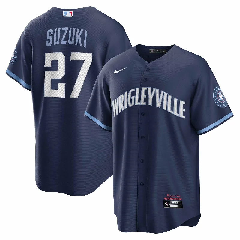 Chicago Cubs Seiya Suzuki Nike City Connect Coolbase Replica Jersey