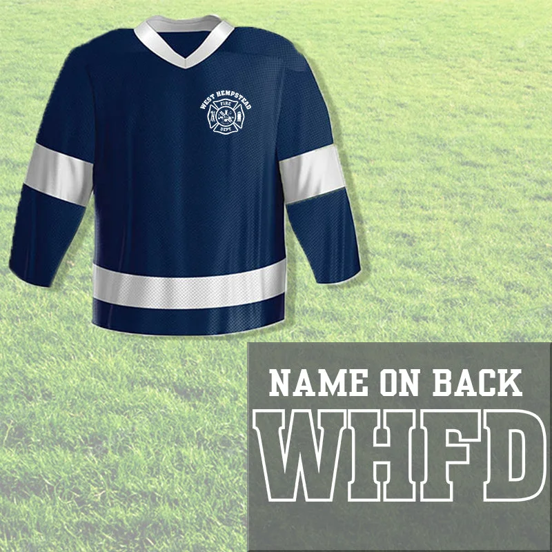 Custom Firefighter Polymesh Two Color Hockey Jersey -  PM2C - CAD