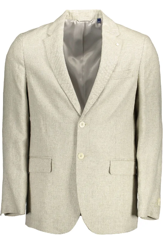 Gant  Linen Classic Jacket with Men's Logo