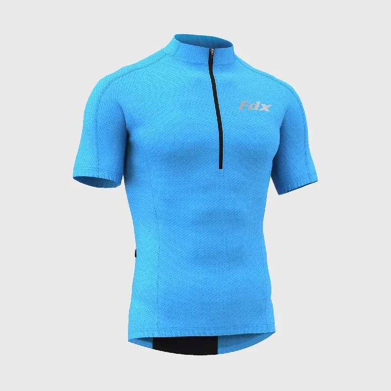 Fdx Pace Blue Men's & Boy's Short Sleeve Summer Cycling Jersey