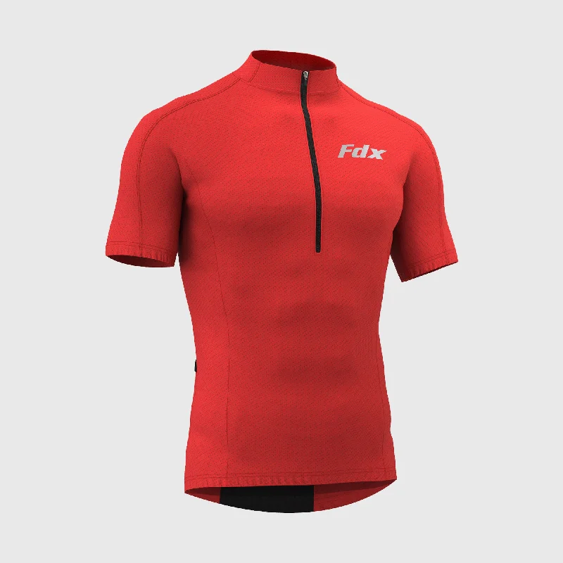 Fdx Pace Red Men's & Boy's Short Sleeve Summer Cycling Jersey