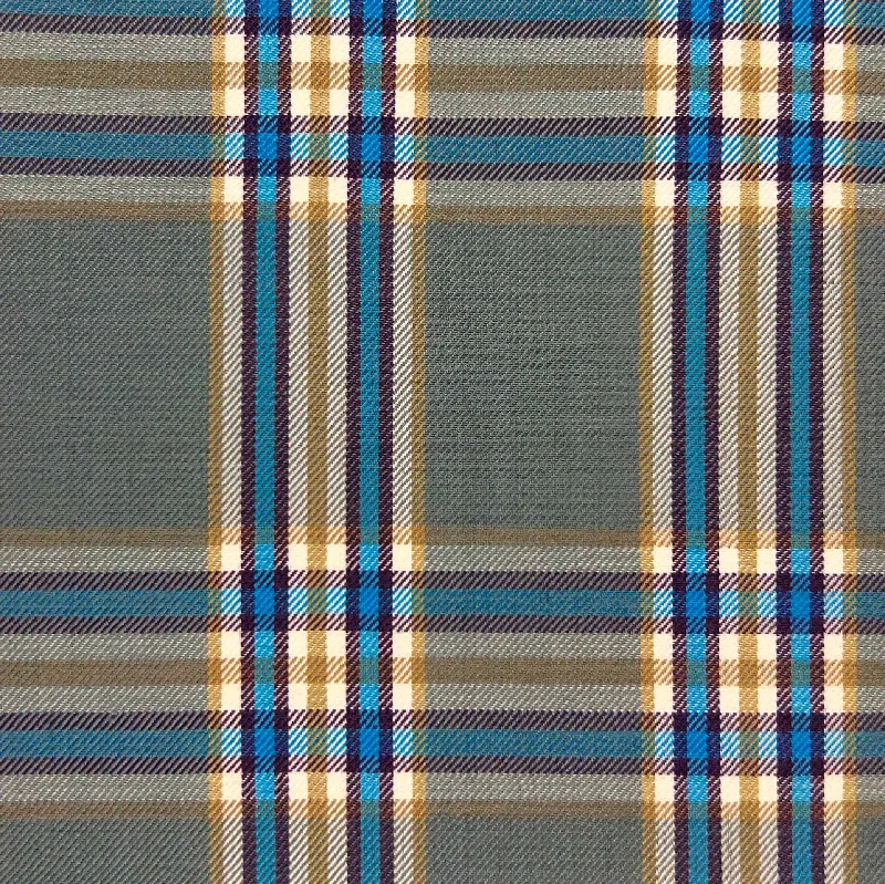 Heather Grey With Purple And Blue Plaid