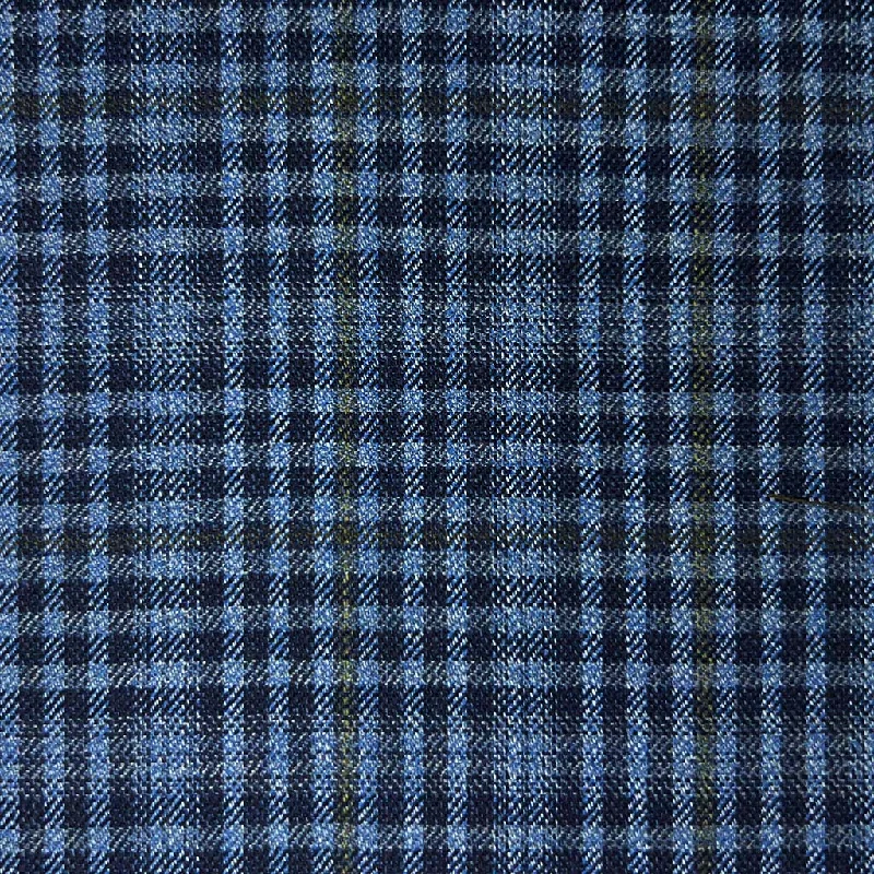 Medium Blue With Fern Green Windowpane