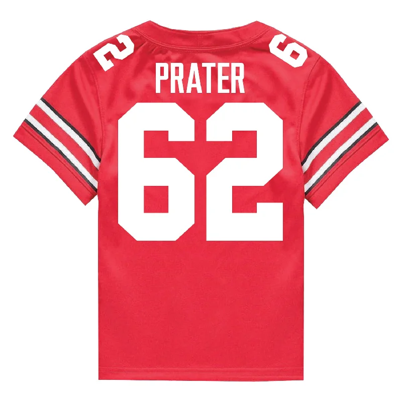 Ohio State Buckeyes Nike #62 Bryce Prater Student Athlete Scarlet Football Jersey