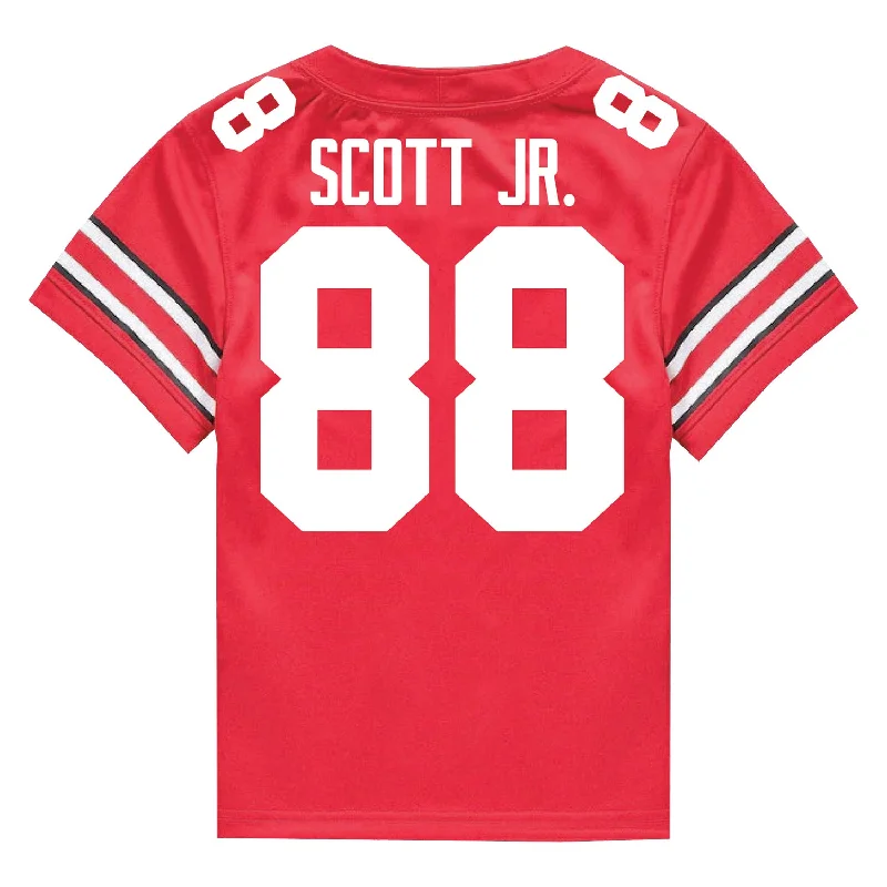 Ohio State Buckeyes Nike #88 Gee Scott Jr. Student Athlete Scarlet Football Jersey