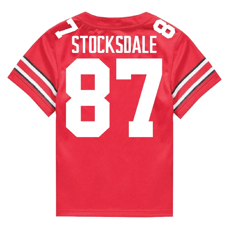 Ohio State Buckeyes Nike #87 Reis Stocksdale Student Athlete Scarlet Football Jersey