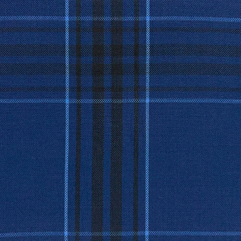 Royal Blue With Black And Sky Blue Plaid