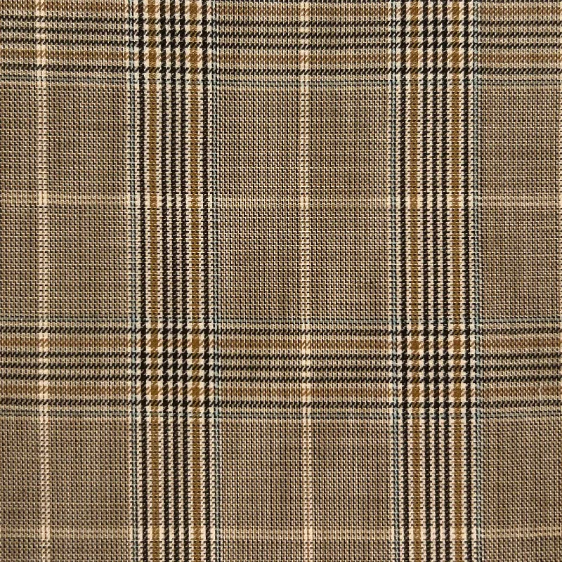 Golden Tan With Brown Glen Plaid