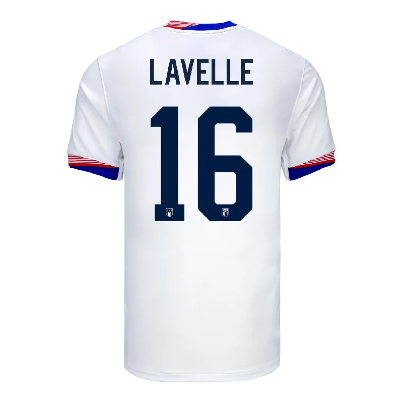 Men's Nike USWNT 2024 American Classic Home Lavelle 16 Stadium Jersey