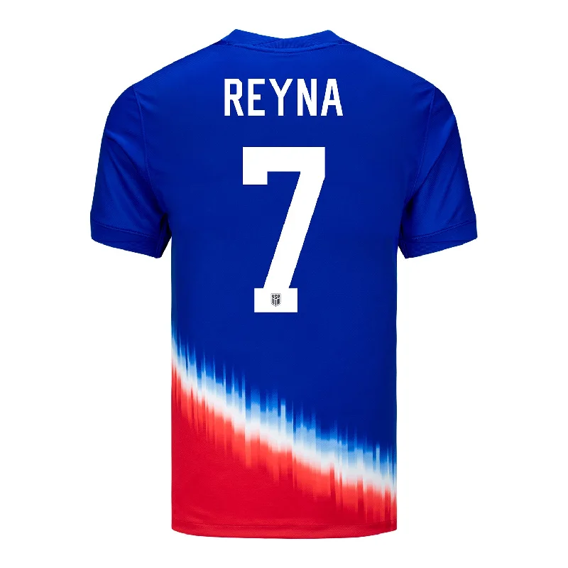 Men's Nike USMNT 2024 American Icon Away Reyna 7 Stadium Jersey