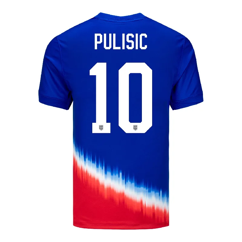 Men's Nike USMNT 2024 American Icon Away Pulisic 10 Stadium Jersey