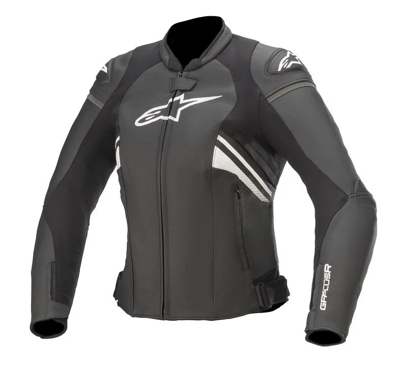 BLOUSON CUIR ALPINESTARS STELLA-GP PLUS R-V3 NOIR BLANC