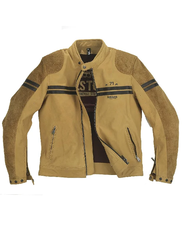 BLOUSON CUIR HELSTONS CHEVY BUFFALO PERFORE GOLD