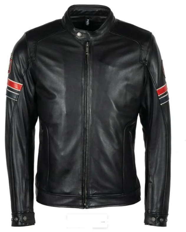 BLOUSON CUIR HELSTONS ELRON NOIR