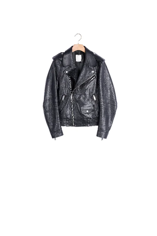 Blouson biker en cuir