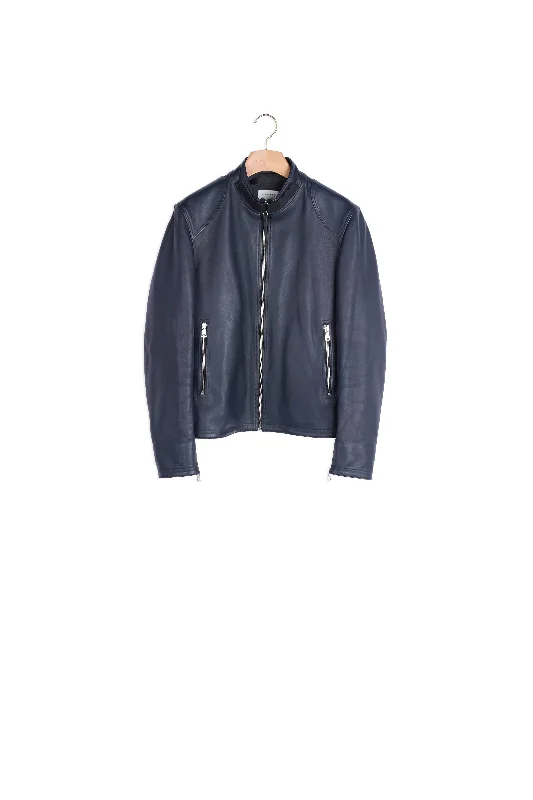 Blouson en cuir zippé