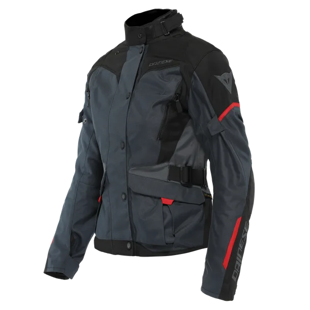 VESTE TEXTILE LADY DAINESE TEMPEST-3 D-DRY NOIR EBONY ROUGE