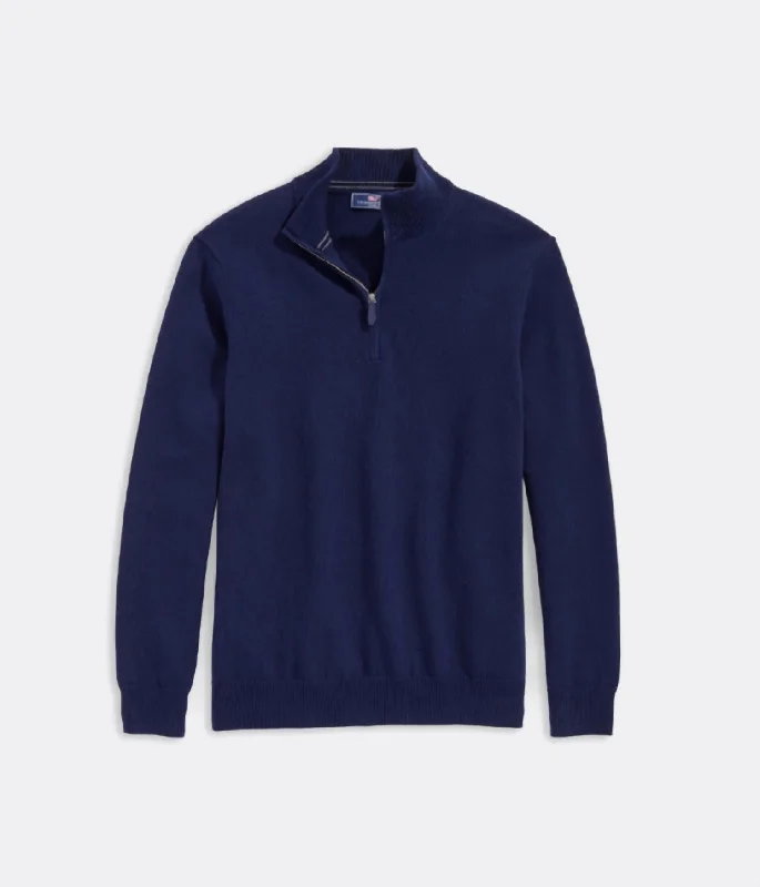 Boathouse Tipped Quarter-Zip In Nautical Navy