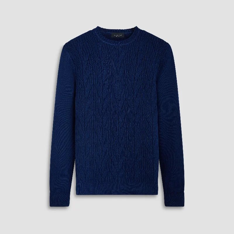 Cable Knit Crew Neck Sweater