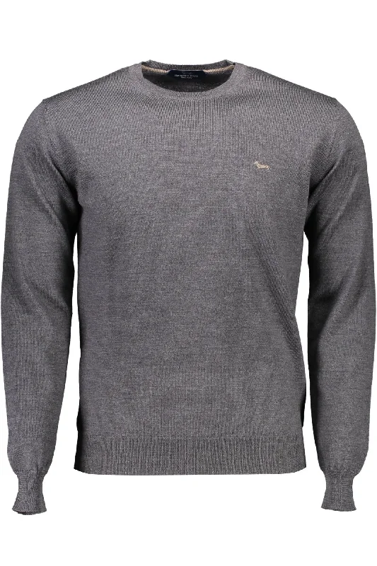 Harmont & Blaine Elegant  Wool Sweater with Classic Men's Logo