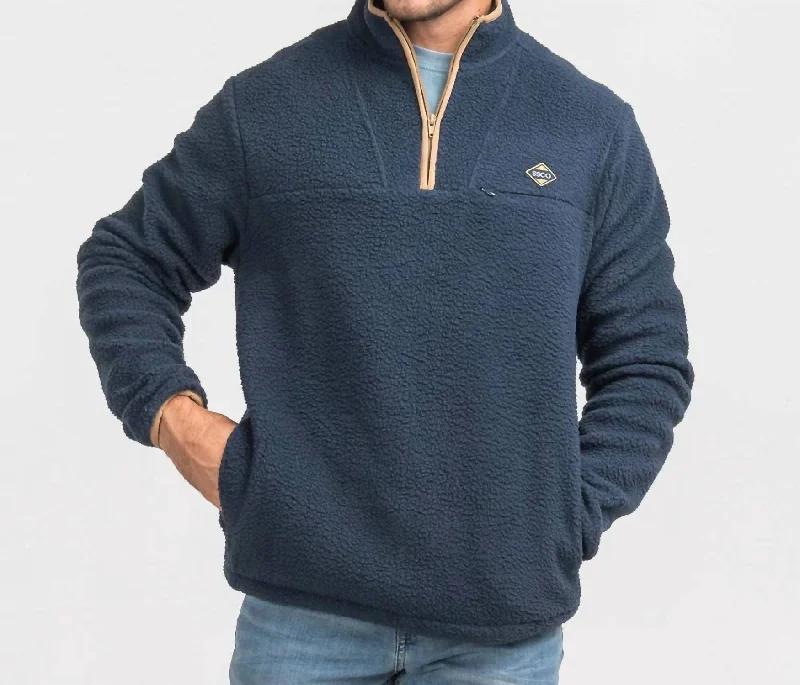 Kodiak Fleece Pullover In Eclipse